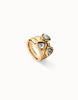 Gold Iridescent Crystal Stacked Band