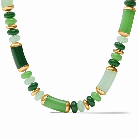 Amalfi Statement Necklace in Green Apple Multi