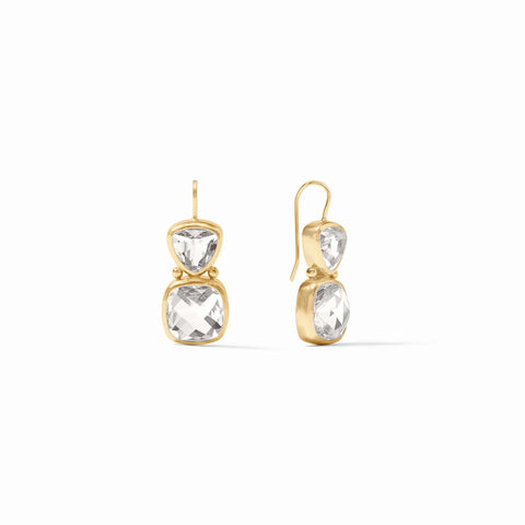 Aquitaine Earrings in Clear Crystal