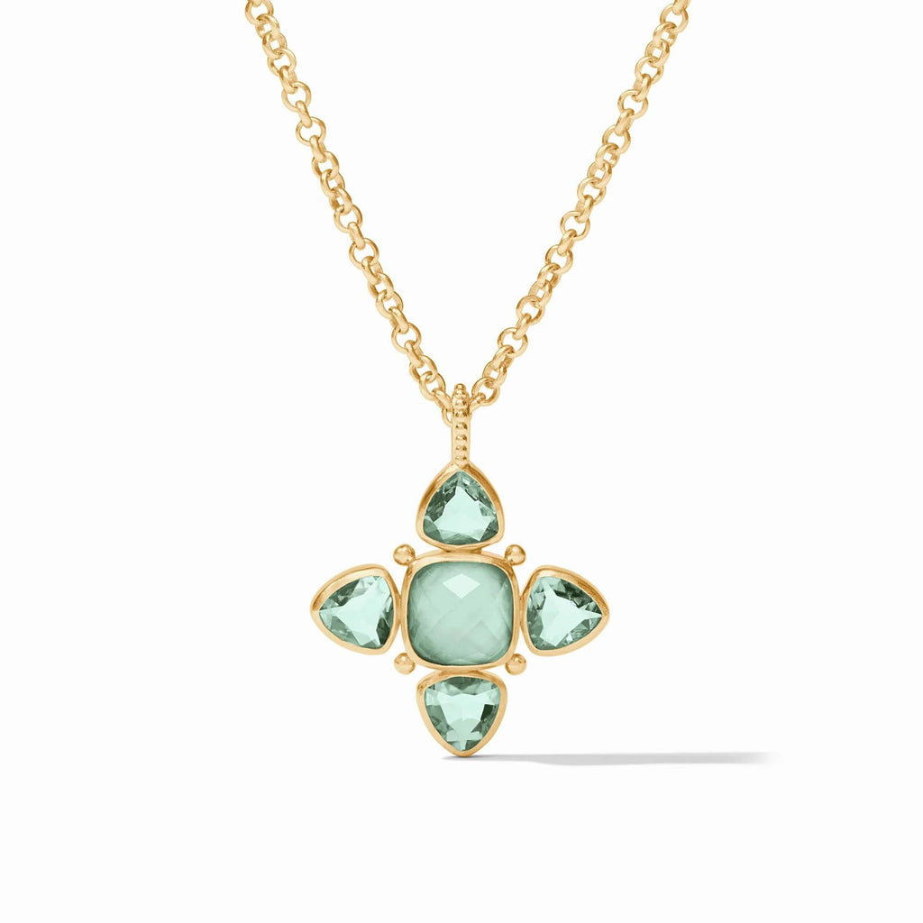 Aquitaine Pendant in Iridescent Aquamarine Blue