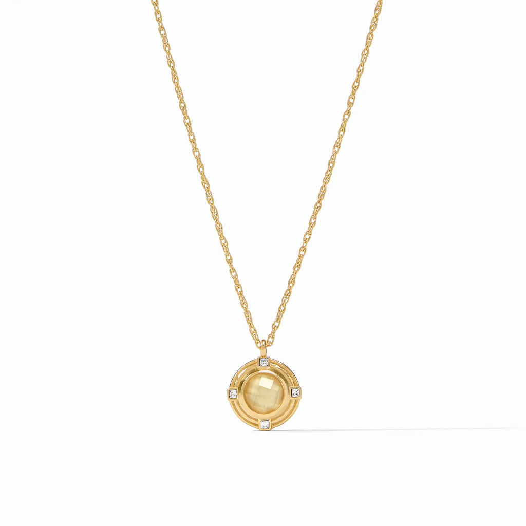 Astor Solitaire Necklace in Iridescent Champagne