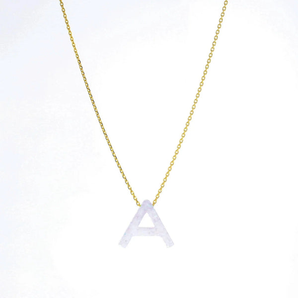Lotus Jewelry Studio Aurora Letter Necklace - FINAL SALE