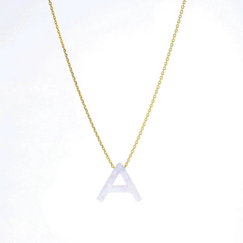 Lotus Jewelry Studio Aurora Letter Necklace - FINAL SALE