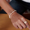 CZ Row Bezel Set Bracelet
