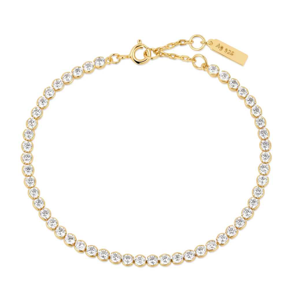 CZ Row Bezel Set Bracelet