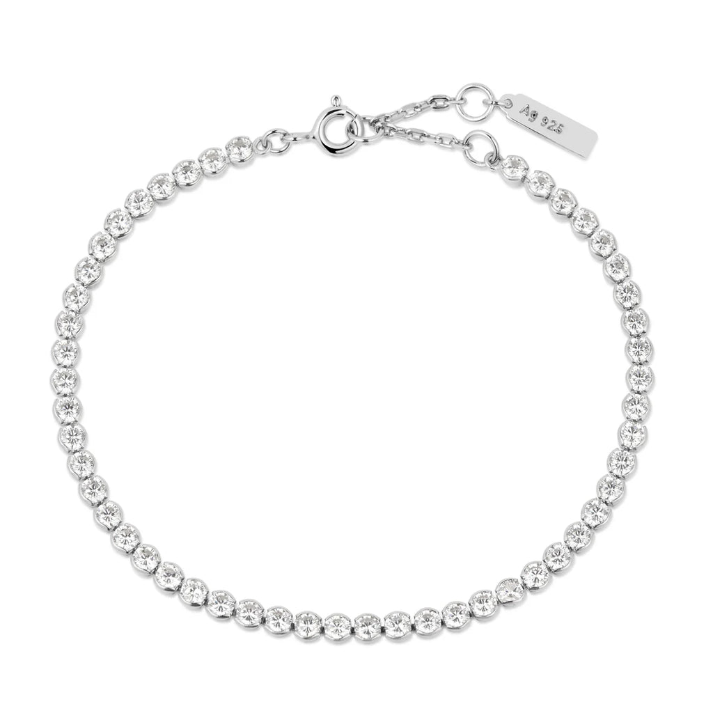 CZ Row Bezel Set Bracelet