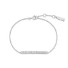 Silver Pavé CZ Bar Bracelet