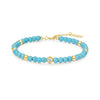 Gold Lab Created Turquoise Bracelet