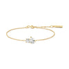 Gold CZ Toi & Moi Bracelet