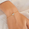 Gold CZ Toi & Moi Bracelet