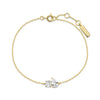 Gold CZ Toi & Moi Bracelet