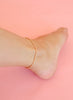 2MM Gold Beaded Anklet