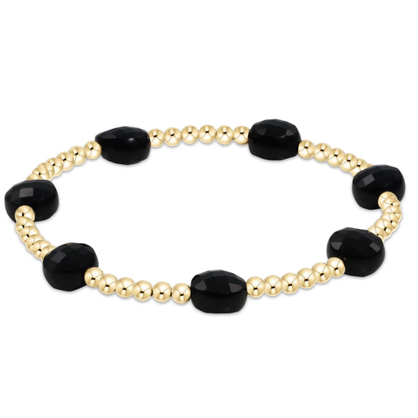 Admire Gold Filled 3mm Faceted Onyx Bracelet