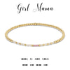 Girl Mama Morse Code Stretch Bracelet