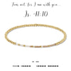Isaiah 41:10 {Fear nor, for I am with you} Morse Code Stretch Bracelet