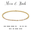 Moon & Back Morse Code Stretch Bracelet