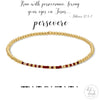 Persevere Hebrews 12:12 Morse Code Stretch Bracelet