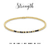 Strength Morse Code Stretch Bracelet