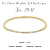 Jeremiah 29:11 {For I know the plans God has for you...} Morse Code Stretch Bracelet