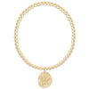 Classic Gold 3mm Bracelet - Inspire America Gold Disc