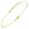 Cross & Diamond Station Bracelet