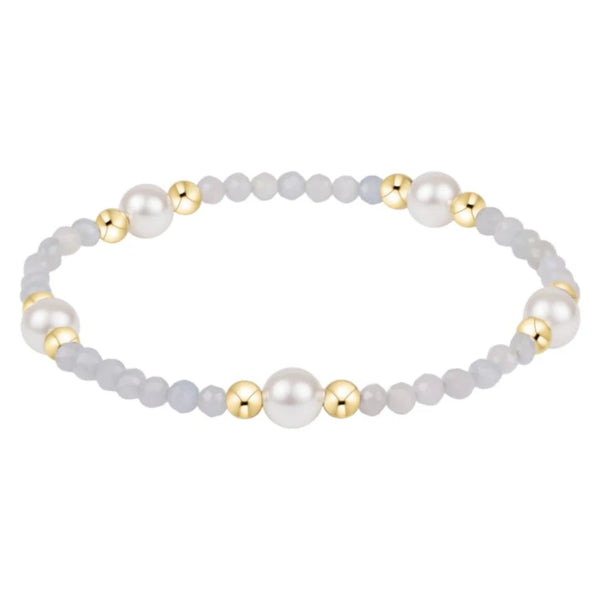 Purpose Pearl 6mm Gem Bracelet - Aquamarine