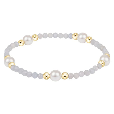 Purpose Pearl 6mm Gem Bracelet - Aquamarine
