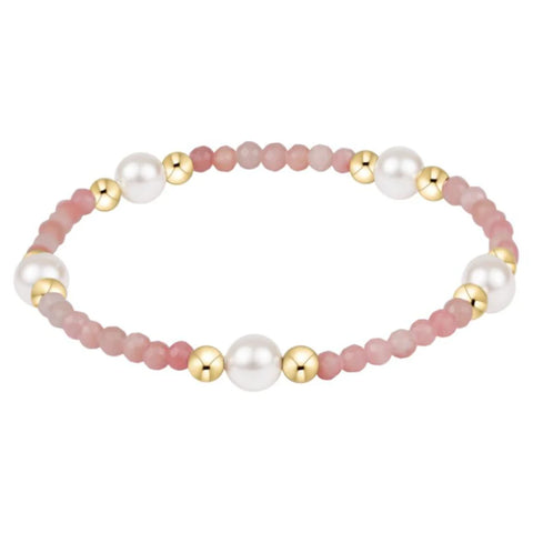 Purpose Pearl 6mm Gem Bracelet - Pink Opal