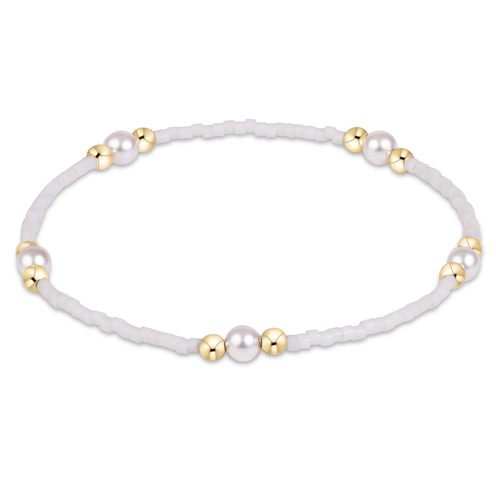 Gameday Hope Purpose Pearl White