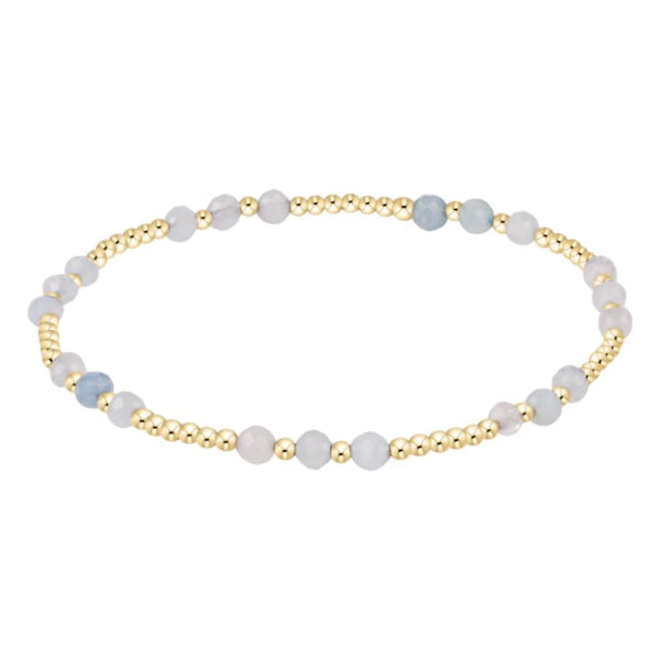 Joy Gem 3mm Bracelet - Aquamarine