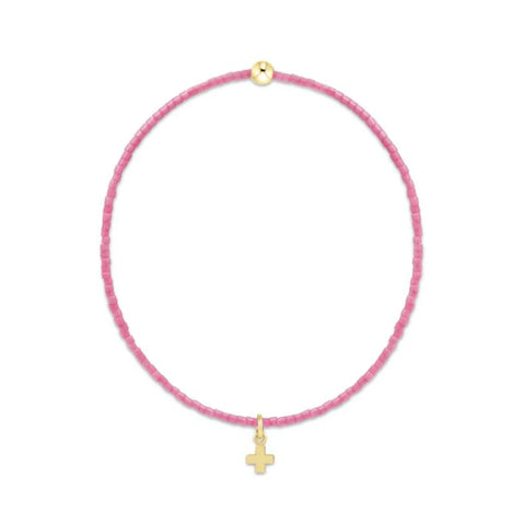 Hope Classic with Signature Cross Small Gold Charm in Bubblegum