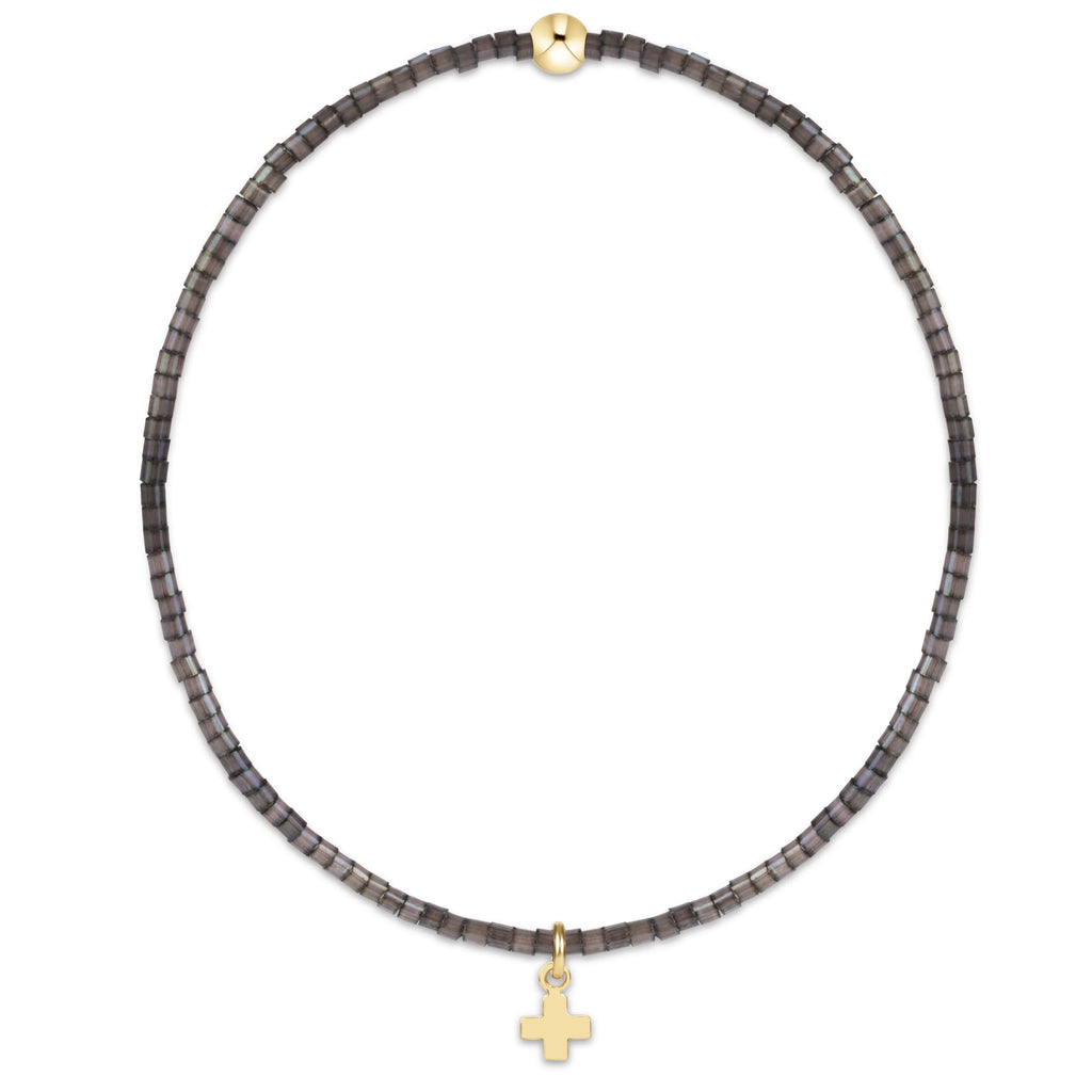 Hope Classic Moonlight Bracelet - Signature Cross Small Gold Charm