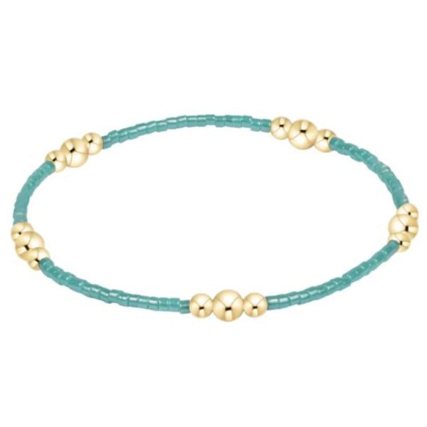 Hope Purpose Gold Bracelet in Sea Glass