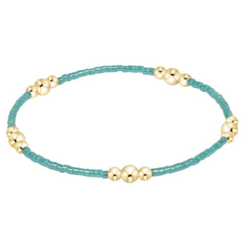 Hope Purpose Gold Bracelet in Sea Glass