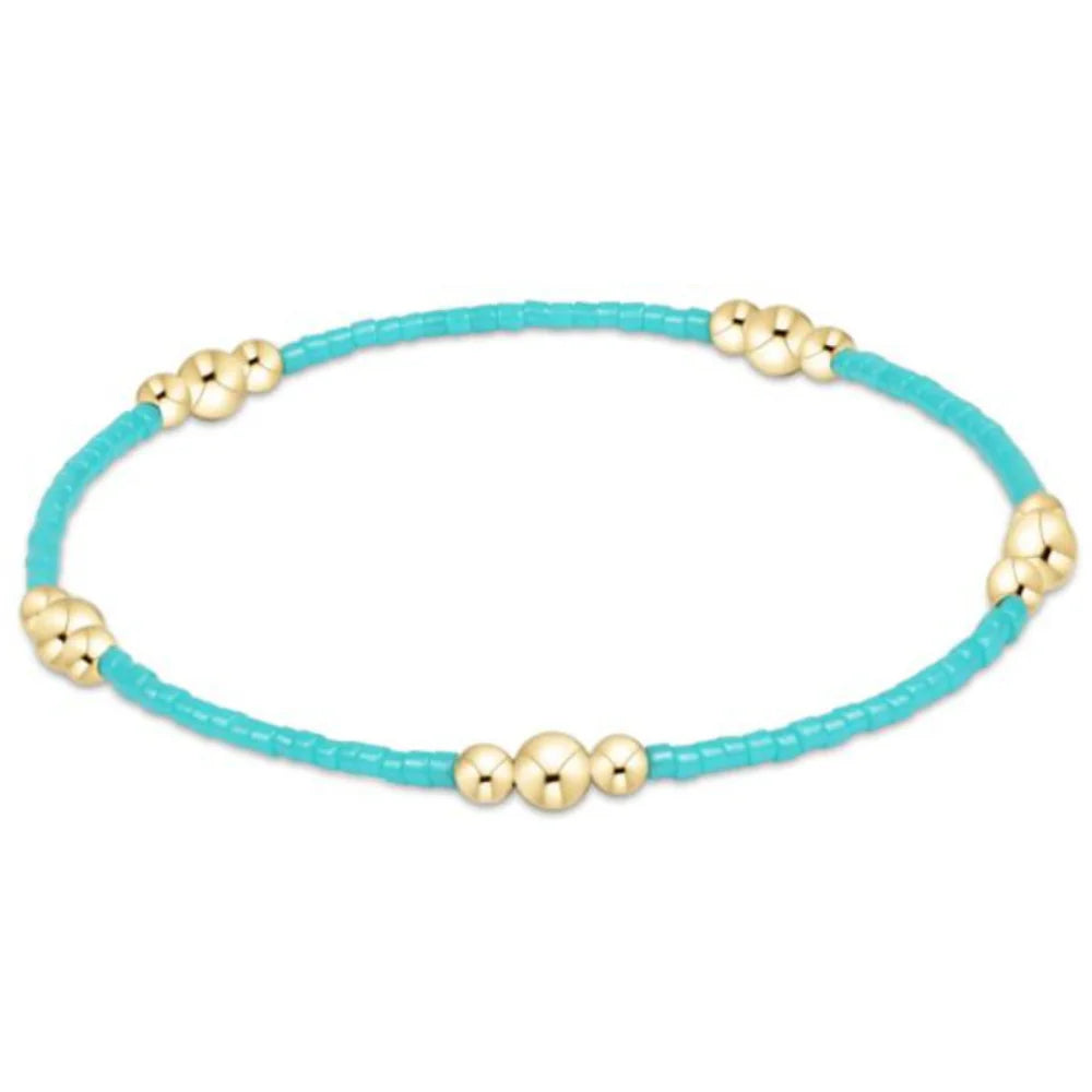 Hope Purpose Gold Bracelet in Turquoise