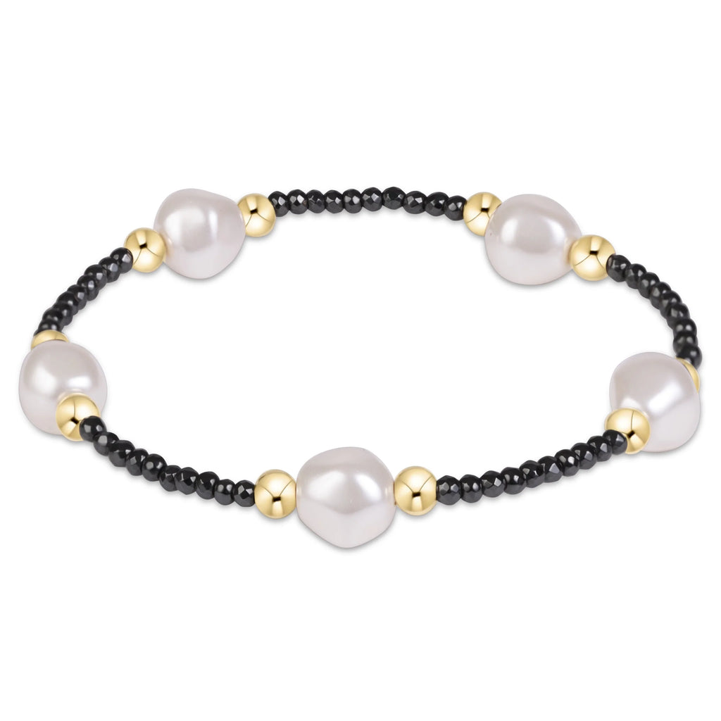 Purpose Admire Pearl 8mm Faceted Hematite Bracelet