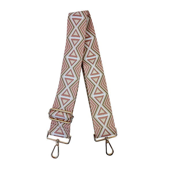 Quad Triangle Embroidered Interchangeable Bag Strap