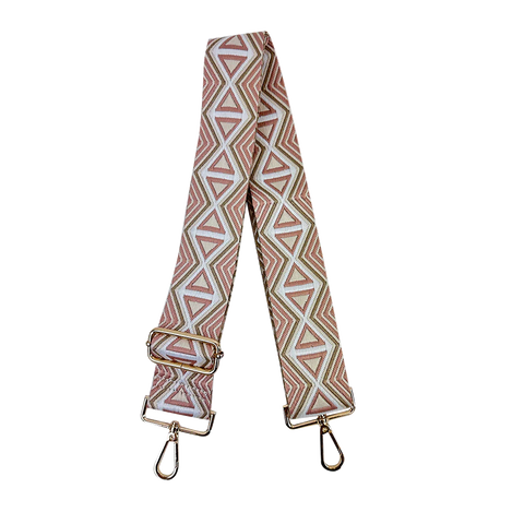 Quad Triangle Embroidered Interchangeable Bag Strap
