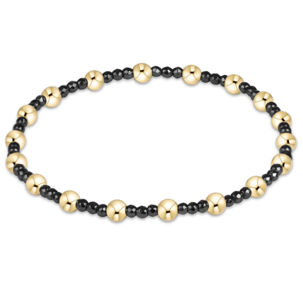 Sincerity Faceted Hematite 2mm Bracelet