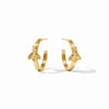 Bee Hoop Earrings in Gold