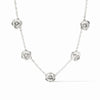 Bloom Delicate Station Silver Necklace