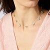 Bloom Delicate Station Silver Necklace