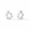 Bloom Hoop Silver Earrings