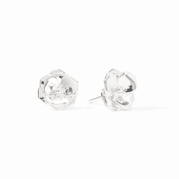 Bloom Silver Stud Earrings