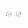 Bloom Silver Stud Earrings