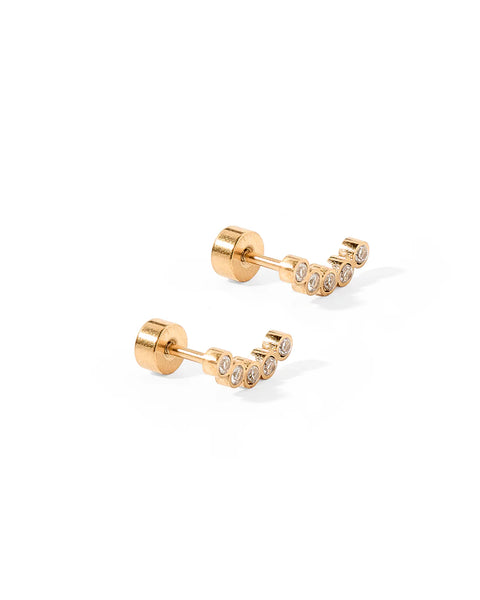 Abigail Sparkle Screwback Stud