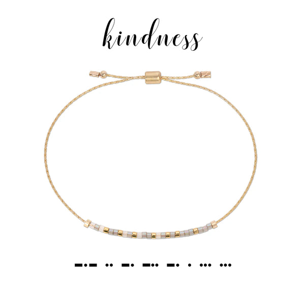 Kindness Morse Code Bracelet