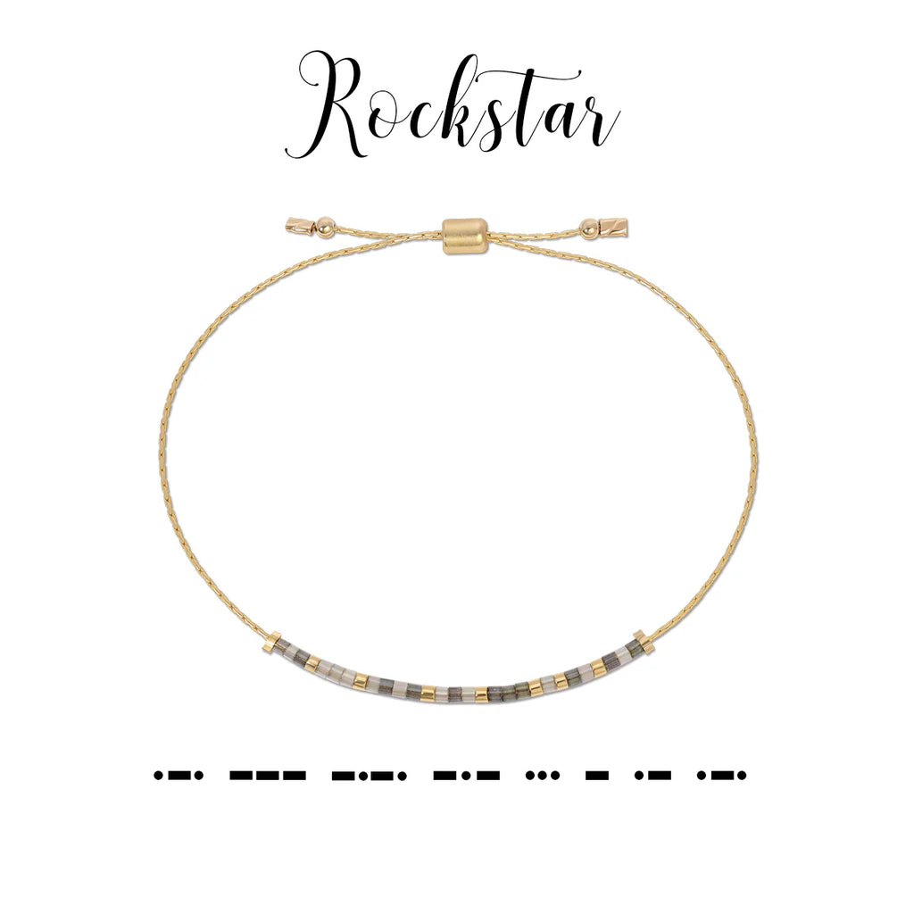 Rockstar | Morse Code Bracelet