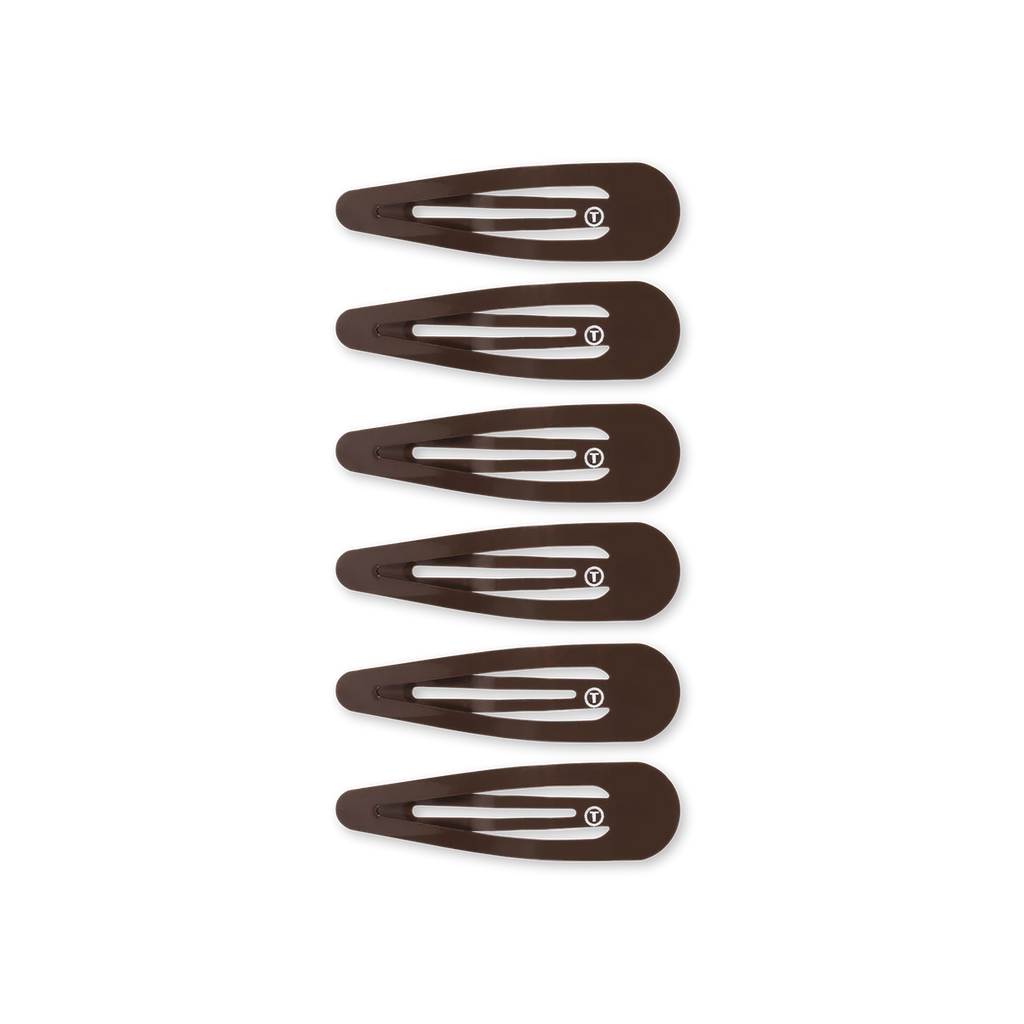 Brown Snap Clips (6ct)