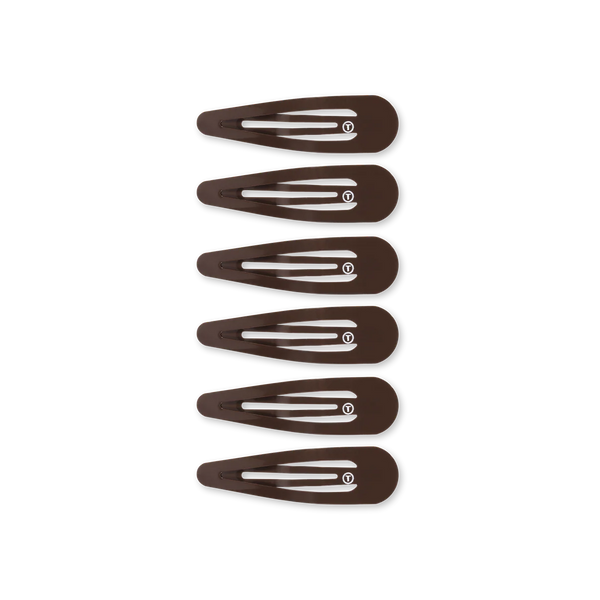 Brown Snap Clips (6ct)